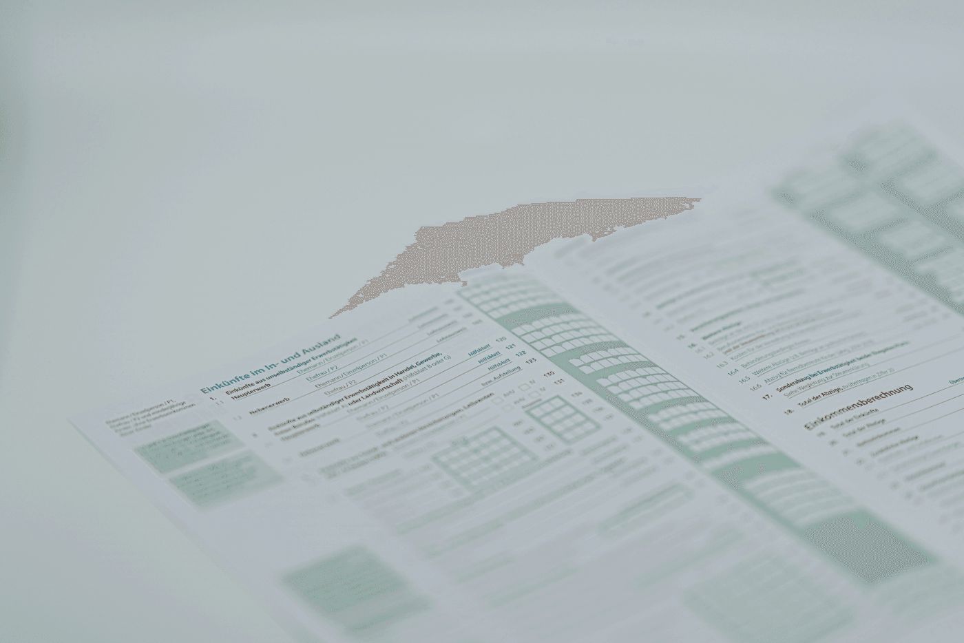 Financial documents at the Marseth office